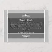 パステルブロック – シーバーグレイ結婚ズ詳細 エンクロージャーカード (正面)