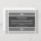 パステルブロック – シーバーグレイ結婚ズ詳細 エンクロージャーカード (正面/裏面)