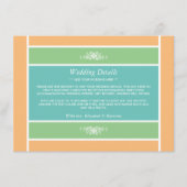 パステルブロック – トロピカルカラー結婚ズ詳細 エンクロージャーカード (正面)