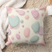 パステルブロブ抽象芸術パタモダンーン クッション (ブランケット)