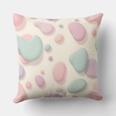パステルブロブ抽象芸術パタモダンーン クッション (裏面)