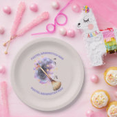 パステルブロムスティックライド ペーパープレート (パーティー)