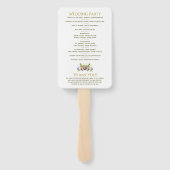 パステルブーケ春フローラ結婚式 プログラム ハンドファン (裏面)