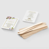 パステルブーケ春フローラ結婚式 プログラム ハンドファン (組立なし)