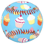 パステルブ淡い色のルーカップケーキ ソフトボール (裏面)