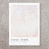 パステルプラスター抽象芸術ネックレスディスプレイビジネス 名刺