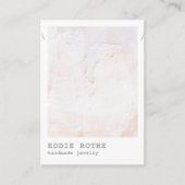 パステルプラスター抽象芸術ネックレスディスプレイビジネス 名刺 (正面)