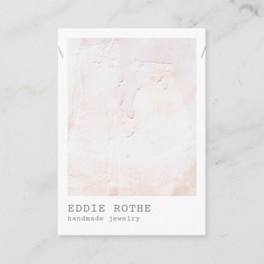 パステルプラスター抽象芸術ネックレスディスプレイビジネス 名刺 (正面)