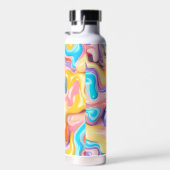 パステルプラスチック流体抽象芸術 ウォーターボトル (右面)