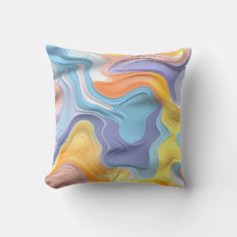 パステルプラスチック流体抽象芸術 クッション