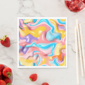 パステルプラスチック流体抽象芸術 スタンダードランチョンナプキン (インサイチュ)