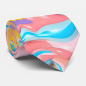 パステルプラスチック流体抽象芸術 ネクタイ (ロール)