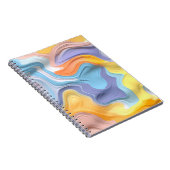 パステルプラスチック流体抽象芸術 ノートブック (右側)