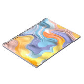 パステルプラスチック流体抽象芸術 ノートブック (左側)