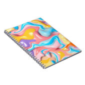 パステルプラスチック流体抽象芸術 ノートブック (右側)