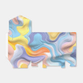 パステルプラスチック流体抽象芸術 フェイバーボックス (折り畳みなし)