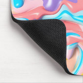 パステルプラスチック流体抽象芸術 マウスパッド (コーナー)