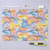 パステルプラスチック流体抽象芸術 薄葉紙 (クラフト)