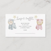 パステルプラッシュおもちゃおむつラッフルチケット エンクロージャーカード (正面)