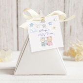 パステルプラッシュ玩具モノグラムパーソナライズされたベビーシャワー フェイバータグ