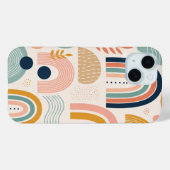パステルプリズムアーク抽象的表面パターン Case-Mate iPhoneケース (裏面 (横))