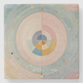 パステルプリズム：レインボーカラーホイール ストーンコースター