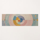 パステルプリズム：レインボーカラーホイール ヨガマット (正面(横))