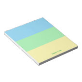パステルプリティ スプリング カラー カスタム ノートパッド (アングル)