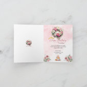 パステルプリンセススウィート15誕生日招待状 招待状 (内部)