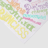 パステルプリンセスパーソナライズされたレインボーシェルベール 薄葉紙 (詳細)