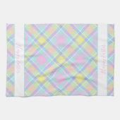 パステルプレイドイースターキッチンタオル キッチンタオル (横)