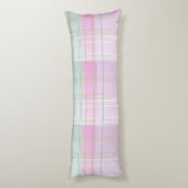 パステルプレイドラウンド抱き枕 ボディピロー (裏面 (縦))