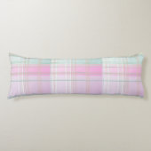 パステルプレイドラウンド抱き枕 ボディピロー (正面)