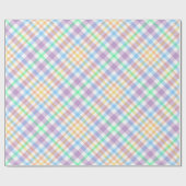 パステルプレイド ラッピングペーパー (フラット)