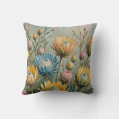 パステルプロテアドリーム：エレガントフローラ クッション (裏面)