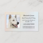 パステルプロフェッショナル動物ヒーラーフォト 名刺 (裏面)