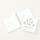 パステルプー結婚ニスフレームズゲストブック ノートブック (内部)