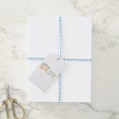 パステルベビーお気に入り/ギフトラベル男女兼用、 ギフトタグ (より糸付き)