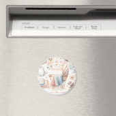 パステルベビーシャワーのSave The Date マグネット (インサイチュ (食洗機))