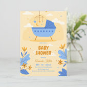 パステルベビーシャワー招待状 招待状 (スタンド正面)