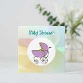 パステルベビーシャワー 招待状 (スタンド正面)