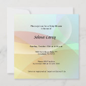 パステルベビーシャワー 招待状 (裏面)