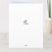 パステルベビーズキュートエレファント第1回誕生日ベルセ カード (裏面)