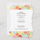 パステルベビーゾーズシャワー招待状 招待状 (裏面)