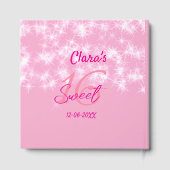 パステルベビーピンク甘い16誕生日を追加ダ ゲストブック (裏面)