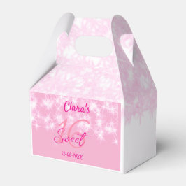 パステルベビーピンク甘い16誕生日を追加ダ フェイバーボックス