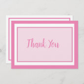 パステルベビーピンク サンキューカード (正面/裏面)