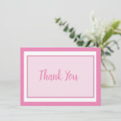 パステルベビーピンク サンキューカード (スタンド正面)
