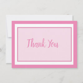 パステルベビーピンク サンキューカード