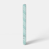 パステルベビーブルーシェブロンパターン – スクリプト名 SAMSUNG GALAXYケース (左側面)